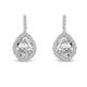 Annabelle Simulated Diamond Earrings - Olivier Laudus Wedding Jewellery