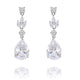 Antoinette Simulated Diamond Earrings - Olivier Laudus Wedding Jewellery