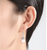 Arabella 925 silver Ivory Tahitian Freshwater Pearl Drop Earrings
