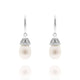 Arabella 925 silver Ivory Tahitian Freshwater Pearl Drop Earrings