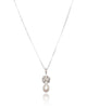 Audrey Pendant: Silver Plated Chain - Olivier Laudus Wedding Jewellery