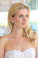 Becky Rose Gold Faux pearl Pendant Set - Olivier Laudus Wedding Jewellery