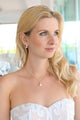Becky Gold plated Faux pearl Pendant Set - Olivier Laudus Wedding Jewellery