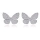 Butterfly Micro Pave Stud Earrings - Olivier Laudus Wedding Jewellery