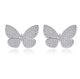Butterfly Micro Pave Stud Earrings