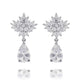 Carmen Simulated Diamond Earrings - Olivier Laudus Wedding Jewellery