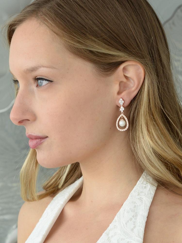 Silver Plated CZ Long Luxury Wedding Clip On Drop Earrings Non Pierced  Earrings | eBay