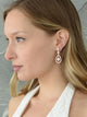 Cinderella Rose Gold Pearl Bridal Earrings - Olivier Laudus Wedding Jewellery