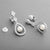 Cinderella Silver Clip-On Pearl Bridal Earrings - Olivier Laudus Wedding Jewellery