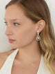 Cinderella Silver Pearl Bridal Earrings - Olivier Laudus Wedding Jewellery