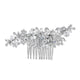 Daisy Crystal Silver Wedding Hair Comb - Best Seller! - Olivier Laudus Wedding Jewellery