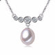 Diana Freshwater Pearl and Simulated Diamond Pendant - Olivier Laudus Wedding Jewellery