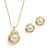 Dior Gold Plated Freshwater Pearl Pendant Set - Olivier Laudus Wedding Jewellery