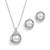 Dior Silver Freshwater Pearl Pendant Set - Olivier Laudus Wedding Jewellery