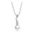 Dominica Pearl and Simulated Diamond Pendant - Olivier Laudus Wedding Jewellery