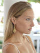 Donna Gold Simulated Diamiond Earrings - Olivier Laudus Wedding Jewellery