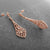 Donna Rose Gold Simulated Diamiond Earrings - Olivier Laudus Wedding Jewellery