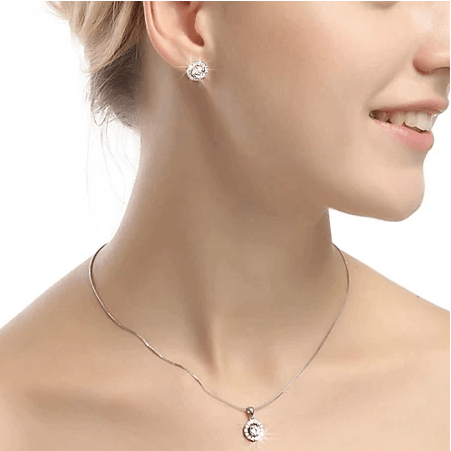 Diamond 2025 plated necklace