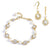 Emilia Gold Bracelet and Earrings Set - Olivier Laudus Wedding Jewellery