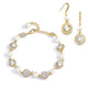 Emilia Gold Bracelet and Earrings Set