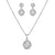 Emily Simulated Diamond Pendant set - Olivier Laudus Wedding Jewellery