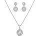 Emily Simulated Diamond Pendant set - Olivier Laudus Wedding Jewellery