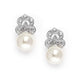 Emma Rose Gold Pearl Stud Earrings