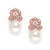 Emma Rose Gold Pearl Stud Earrings