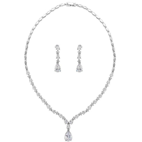 Eternal Simulated Diamond Necklace Set - Best Seller