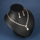 Eternal Simulated Diamond Necklace Set - Best Seller - Olivier Laudus Wedding Jewellery