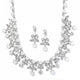 Fleur de Lys Pearl Bridal Necklace Set - Olivier Laudus Wedding Jewellery