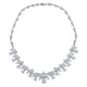 Flora Simulated Diamond Necklace - Olivier Laudus Wedding Jewellery