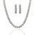 Florence Simulated Diamond Necklace Set - Olivier Laudus Wedding Jewellery