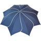 Flower Petal Swirl Umbrella - Navy - Olivier Laudus Wedding Jewellery