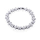 Francine Platinum Plated Bracelet - Olivier Laudus Wedding Jewellery