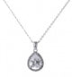 Freya Simulated Diamond Pendant - Olivier Laudus Wedding Jewellery