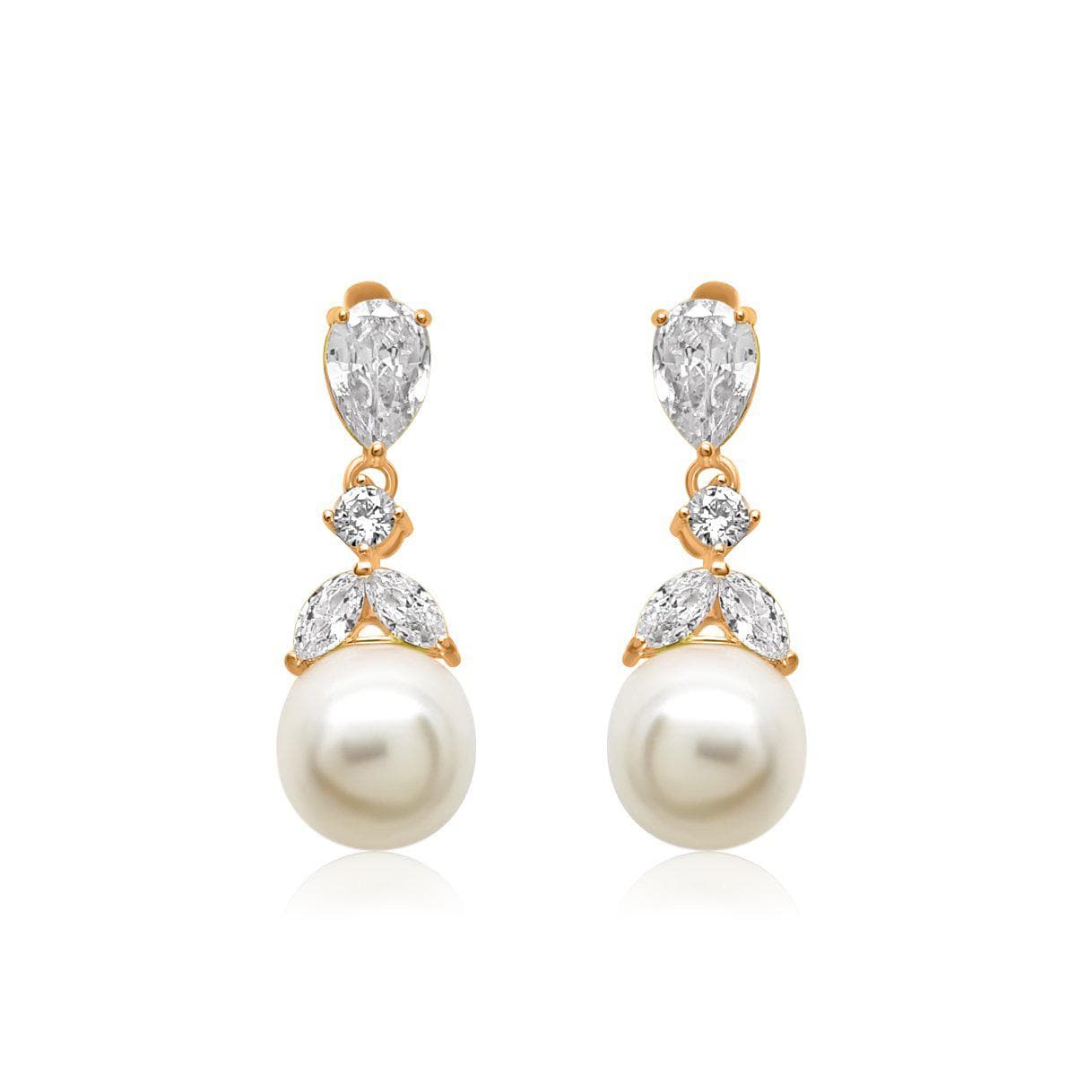 22k gold pearl earrings | Gold jewellery design necklaces, Pearl earrings,  Pearl jewelry design