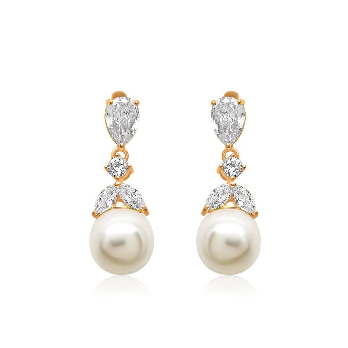 Dangly Long Pearl Drop Earrings for Your Wedding Day-Poetry Designs –  PoetryDesigns