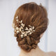 Gold Leaf hair vine - Olivier Laudus Wedding Jewellery