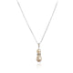 Grace Freshwater Pearl and Diamante Rondelle Pendant