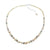 Grace freshwater Pearl and Diamante Rondelles Necklace - Olivier Laudus Wedding Jewellery