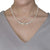 Grace freshwater Pearl and Diamante Rondelles Necklace