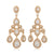 Gwen Chandelier Diamante Earrings - Olivier Laudus Wedding Jewellery