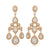 Gwen Chandelier Diamante Earrings - Olivier Laudus Wedding Jewellery