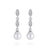 Hannah Pearl and Diamante Wedding Earrings