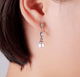 Hannah Pearl and Diamante Wedding Earrings - Olivier Laudus Wedding Jewellery