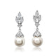 Helen Pearl and CZ Pendant set - Olivier Laudus Wedding Jewellery