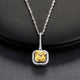 Helena Princess Cut Yellow Cubic Zirconia Pendant - Olivier Laudus Wedding Jewellery