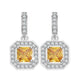 Helena Simulated Diamond Earrings - Olivier Laudus Wedding Jewellery