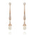 Hester Rose Gold Vintage Bridal Earrings - Olivier Laudus Wedding Jewellery